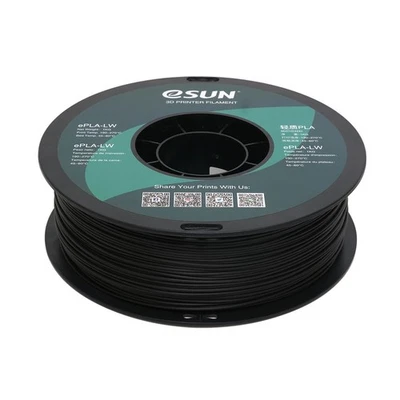 eSUN Black PLA-LW Filament 1kg 1.75mm - Image 1 of 3