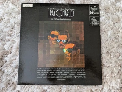Ray Charles 25th Anniversary Salute to.. All-Time Great Performances 2x LP VG Foto 1 de 2