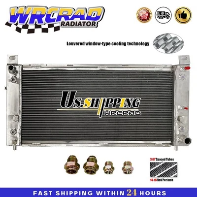 Radiador de aluminio para Chevy Silverado 1500 2500 Suburban Tahoe 4.8 5.3 6.0L 34" Foto 1 de 4