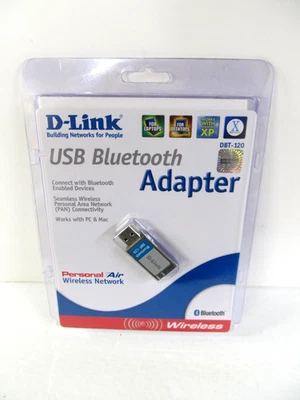Adaptador Bluetooth D-LINK DBT-120 AGREGA BLUETOOTH A TU MAC OSX VINTAGE ¡NUEVO!! Foto 1 de 2
