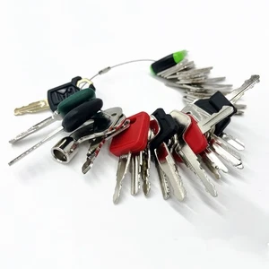 41X Schwermaschinen Schlüssel Set Koffer CAT Komatsu JCB Kubota Bobcat Volvo Doosan JLG - Bild 1 von 7