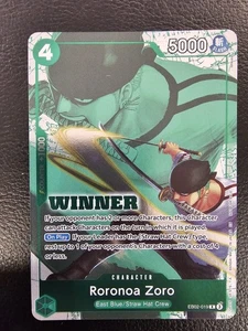 One Piece Card Game - Roronoa Zoro - Winner Promo Foil (ENG) EB02-019 - Picture 1 of 2