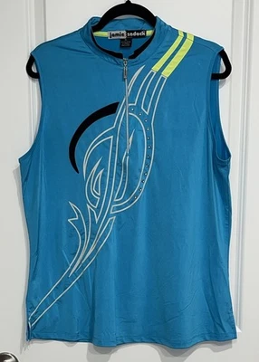 Pullover Jamie Sadock Talla XL Sin Mangas 1/4 Cremallera Golf Arte Para Usar UU101 Foto 1 de 4