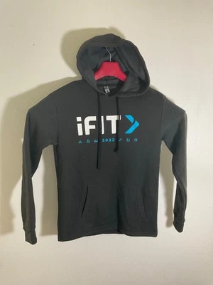 Moletom com capuz Ifit 2022 da Next Level Apparel XS preto algodão/poliéster - Imagem 1 de 4