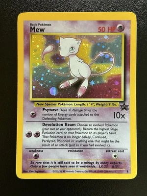 MEW Pokemon Card - WOTC Promo - Black Star - #9 - HOLO - NM (C) - Image 1 of 4