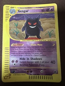 🌀swirl Gengar Holo Rare 13/165 Expedition Base Set WOTC Vintage Pokemon Exc - Bild 1 von 3