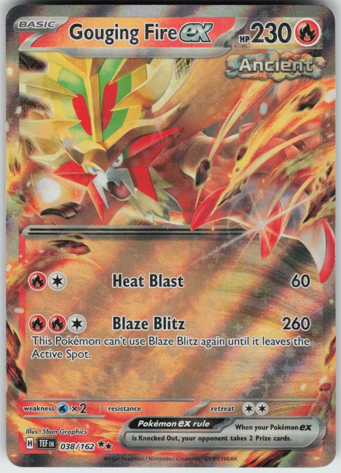 UR-01 Holo Gouging Fire ex 038/162 Double Rare SV05: Temporal Forces - Image 1 of 1