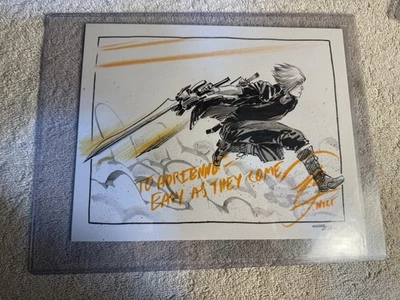 Boceto artístico original firmado Noctis Lucis Caelum Final Fantasy XV por Jon Lam Foto 1 de 4