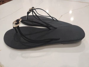 Damen-Flip-Flop-Sandalen schwarz Herz – Größe 38 (US 7,5) - Bild 1 von 3