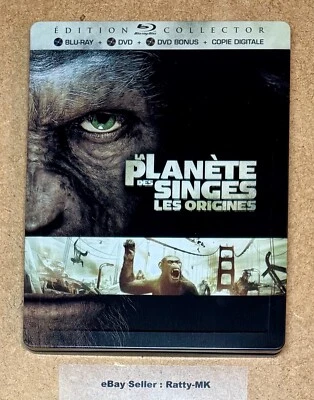 RISE OF THE PLANET OF THE APES - EU IMPORT BLU RAY STEELBOOK (READ DESCRIPTION) - Image 1 of 4