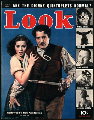 LOOK Magazine April 26, 1938~Arlene Whelan~Dionne Quints~Mount Rushmore - Image 1 of 4