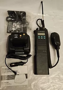 Motorola Astro Saber Model II Walkie Talkie & Endura EC1M Rapid Charger NYPD - Picture 1 of 7