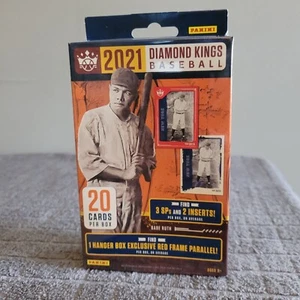 2021 Panini Diamond Kings Baseball Hanger Box 20 Cards Per Box NEW! - Picture 1 of 5