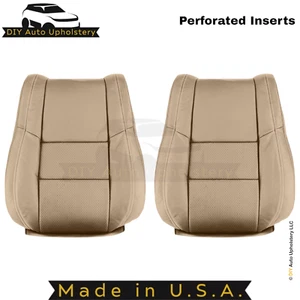 2011-2017 For Dodge Durango Genuine Leather Top Replacement Seat Covers Tan - Picture 1 of 9