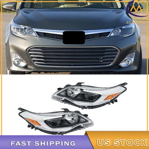 Faros proyectores halógenos negros izquierda+derecha para Toyota Avalon 2013-2014 2015 - Imagen 1 de 9