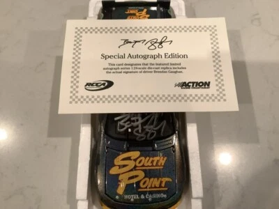 CHEVY SOUTHPOINT CASINO FLASHCOAT DIECAST 2014 AUTOGRAFIADO POR BRENDAN GAUGHAN Foto 1 de 4