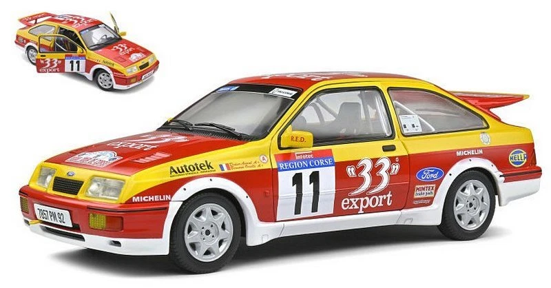 SOLIDO 1806103 FORD ENGLAND - SIERRA RS COSWORTH N 11 RALLY TOUR DE CORSE 1987 D