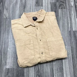 URBAN OUTFITTERS Button Down Collared Tan Casual Shirt Men's Size Large - Picture 1 of 9