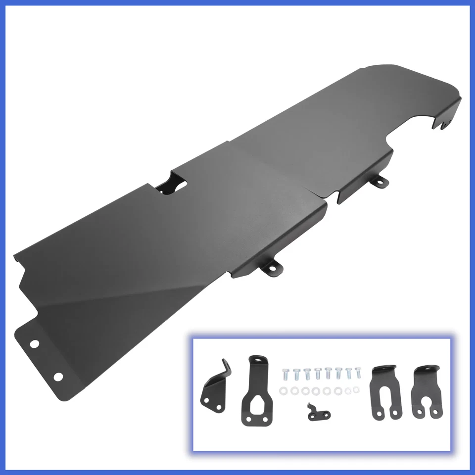 For  Jeep Wrangler JK 4WD 4-Door 07-2018 Steel Gas Tank Skid Plate Powder Coated - Imagem 1 de 4