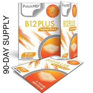 90 Tage Versorgung Original PatchMD B12 Energy Plus Patch 90 Patches Neu Versiegelt - Bild 1 von 5