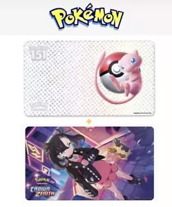 Pokémon Corona Zenith + Scarlatto e Viola 151 Tappetino da Gioco / Mouse Pad SET - 23 X 13 - Foto 1 di 9