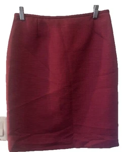 Falda Tahari Mujer Borgoña Talla 4P Forrada Informal Ropa de Trabajo - Imagen 1 de 15