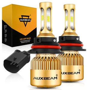AUXBEAM 9007 Kit conversione lampadine faro led abbagliante alto basso 6500K super luminoso - Foto 1 di 12