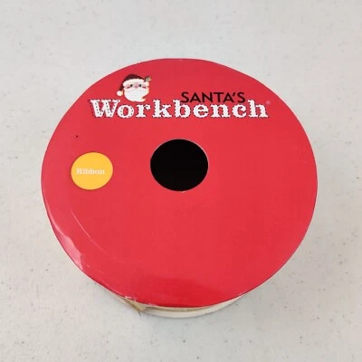 Santa's Workbench Gold  PVC Ribbon 2.5" X 10 Yards  - Image 1 of 4