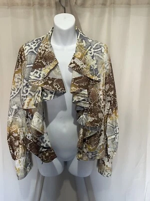 Chaqueta corta abierta multicolor Just Cavalli talla 40 Foto 1 de 4