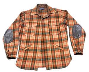 Vintage Pendleton Wool Shirt Jacket Men's Size Medium Plaid '80s Made In USA - Picture 1 of 23