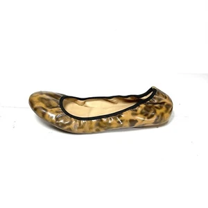 J. Crew Lula Ballet Flats Women’s Size 7 Leopard Print Patent Leather Italy Made - Picture 1 of 12