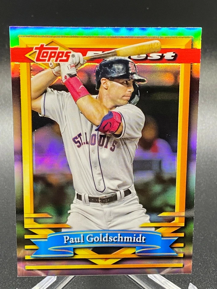 2021 Topps Finest Flashbacks PAUL GOLDSCHMIDT REFRACTOR #138 ST. LOUIS CARDINALS - Image 1 of 1