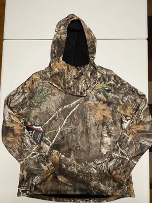 Women's Realtree Camo Tech Hoodie with Face Gaiter, Scent Control, Wicking L - Image 1 of 4