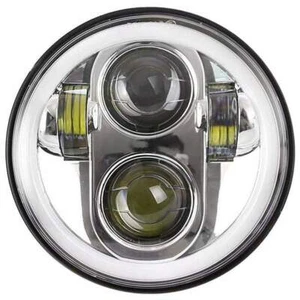 5.75 5 3/4 "Chrome LED Anillo de halo de proyección para Harley Sportster Dyna - Imagen 1 de 5