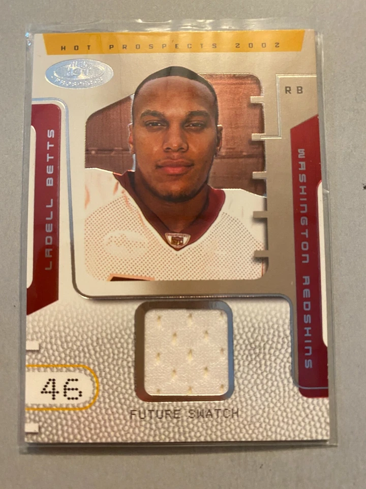 A14,626 - 2002 Hot Prospects #105 Ladell Betts Jersey/1000 RC - Image 1 of 1
