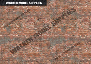 1:35 scale (3xA4) Brick wall - Peel and Apply decal sheets. Set 5 - Picture 1 of 1