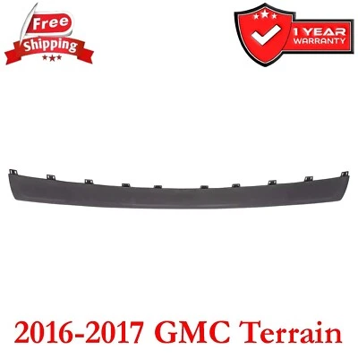 Bumper Face Bar Step Pad Molding Trim For 2016-2017 GMC Terrain Rear Black - Image 1 of 4