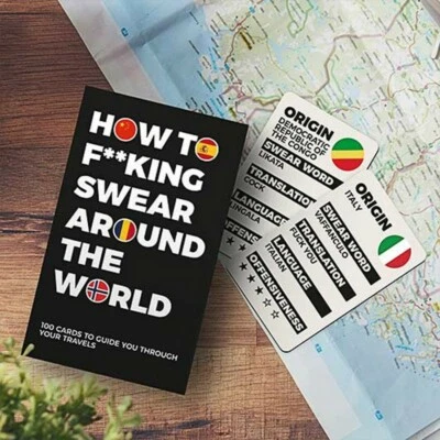 GIFT REPUBLIC How To F**king Swear Around The World Funny Adult Novelty Travel Secret Santa
