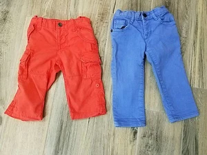 Lot Of 2 Baby Gap Girls 6-12 Months Pants Jeans - Picture 1 of 7