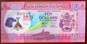 Solomon Islands 10 Dollars 2023 Replacement Unc - Picture 1 of 2