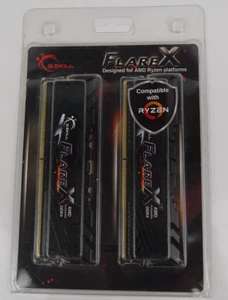 G.Skill Flare X 16GB DDR4 2400MHz PC4-19200 for AMD Ryzen CL15 Dual Kit 2x 8GB - Picture 1 of 4
