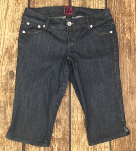 VTG Torrid Blue Stretch Denim Slit Crop Jean Pants Womens Sz 16 NEW - Picture 1 of 8