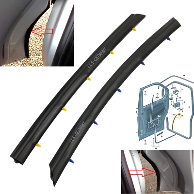 2x TÜRDICHTUNG FÜR VW TRANSPORTER T5 T6 GUMMIDICHTUNG TÜR VORNE LINKS + RECHTS - Bild 1 von 4