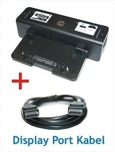 HP Profi Dockingstation HSTNN-I11X für HP EliteBook 8560w + DisplayPort Kabel - Bild 1 von 3