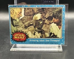 See-Threepio è ferito! 1977 Topps Star Wars #23 Jedi Luke Ben Obi Wan Kenobi - Foto 1 di 2