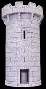Rollenspiel 25 mm 28 mm Scenery D&D Wargame - Gothic Round Tower - Bild 1 von 2