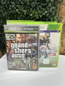 Xbox 360 Games Lot Of 6 GTA MADDEN MLB NCAA NBA FIFA Mixed Lot - Picture 1 of 5