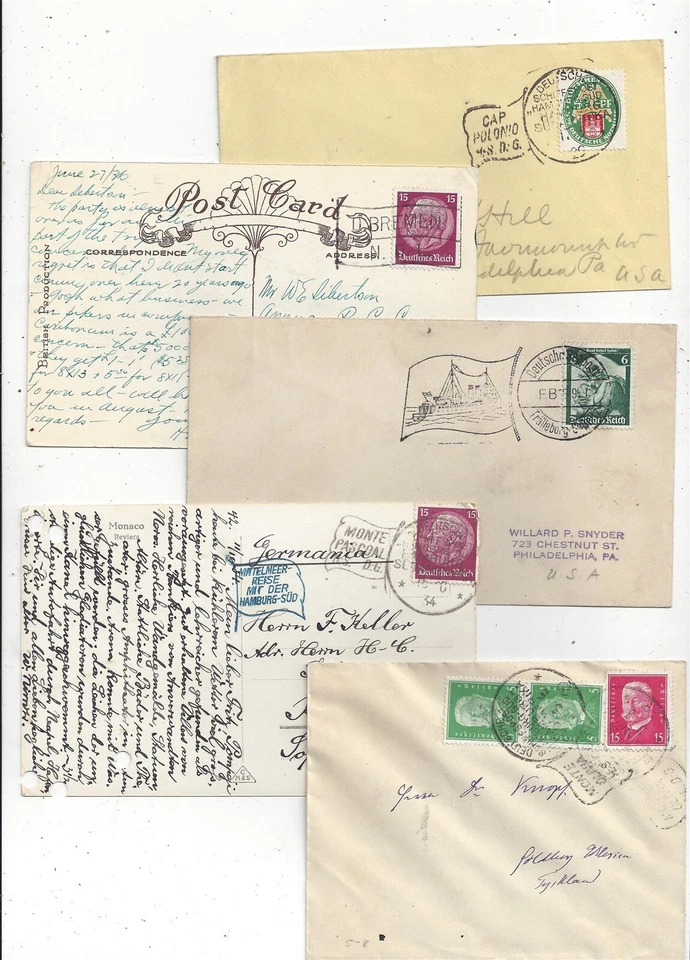 Germany 1930s Cover Lot, River and Lake Boat Cancels - Image 1 of 1