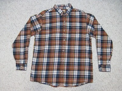 Camisa de manga larga a cuadros de franela con botones grande Red Head para hombre azul marrón crema Foto 1 de 4