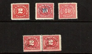 1917 U.S. DOCUMENTARY Numeral Series P/Set of 5 Sc#R228- Mint/Used - Picture 1 of 1
